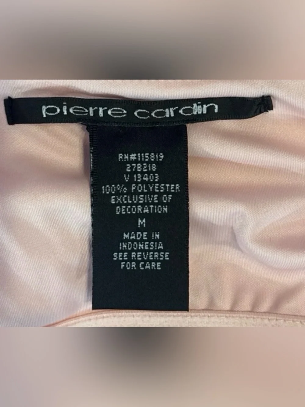 Pierre Cardin Light Pink Lace-Trim Camisole